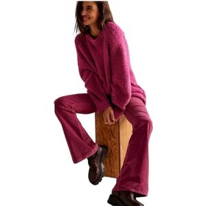 Free People Pink Flare Pants
